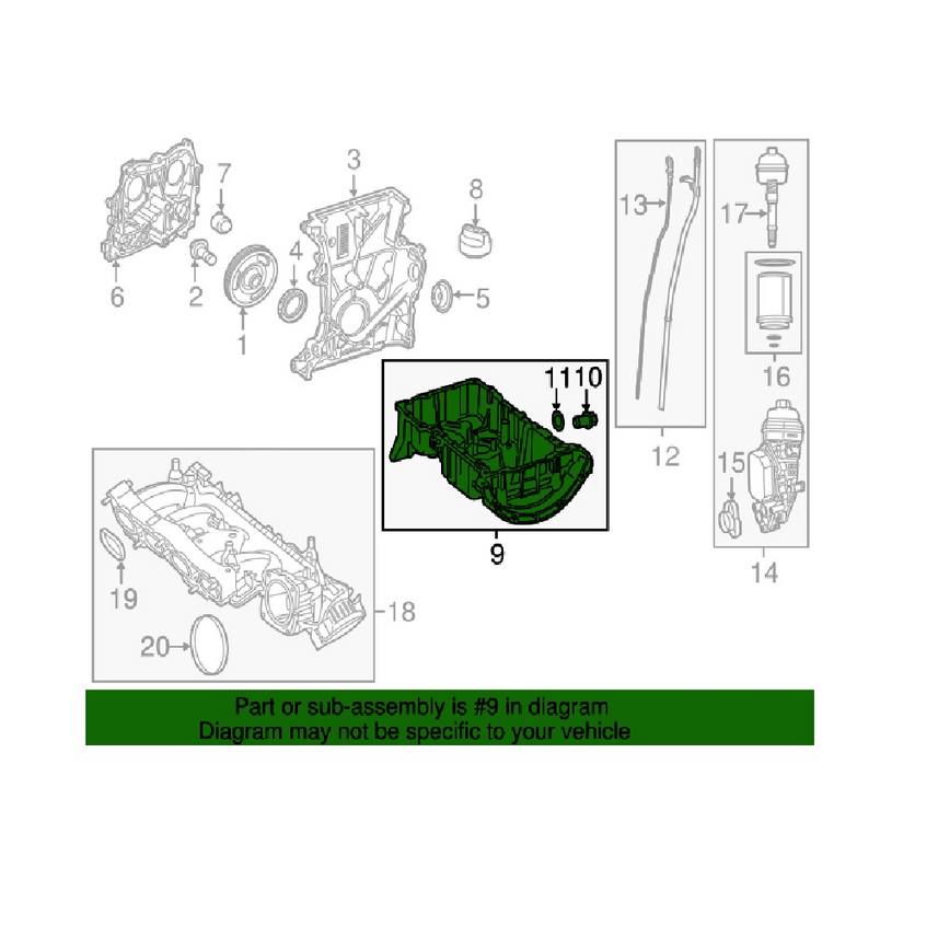 Mercedes Engine Oil Pan 2700107600